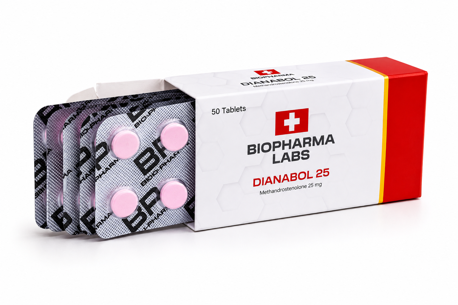 Dianabol (Methandienone) 25mg 50 tabs - Biopharma