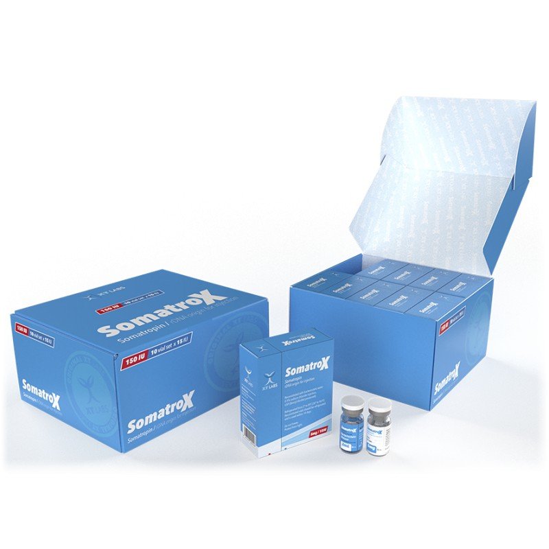 Somatrox XT labs 150 ui x 10 vials (15 ui each)